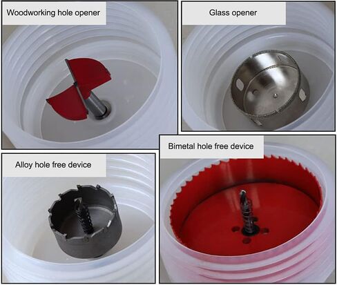 Hole Saw Accessories Dust Bowl, Electric Drill Dust Protector Power Tool Household Dustproof Device, for Installing Recessed Ceiling Lights and Other Drilling Works in Kuwait
