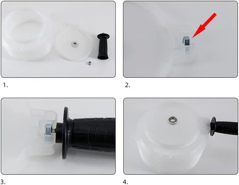 Hole Saw Accessories Dust Bowl, Electric Drill Dust Protector Power Tool Household Dustproof Device, for Installing Recessed Ceiling Lights and Other Drilling Works in Kuwait
