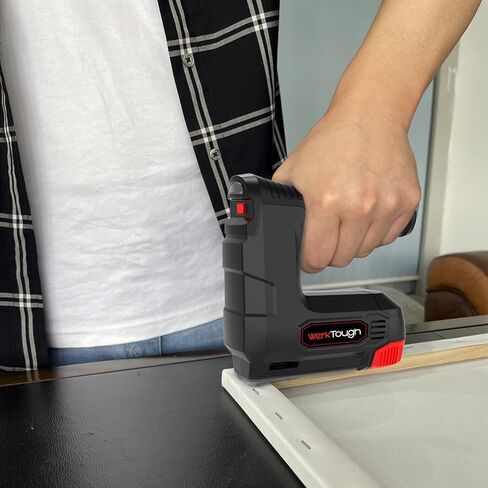 ويرك تاف مسدس دبابيس لاسلكي 4 فولت 2 في 1 كيبل USB مجاني، 2000 قطعة من دبابيس وبراد مسامير مجانية (T90: 8 ملم × 1000 + 6 ملم × 500 قطعة، 18GA: 10 ملم × 500) in Kuwait