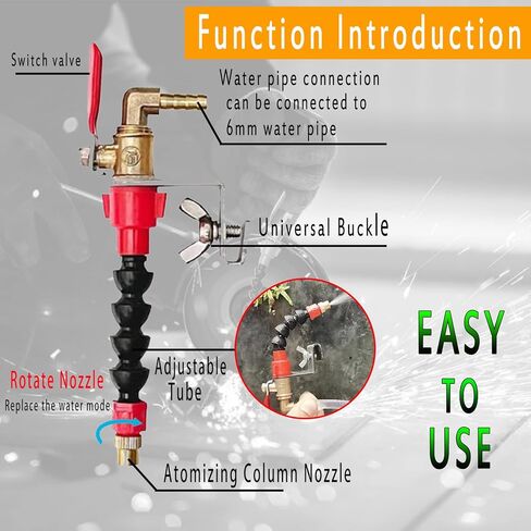 Cutting Machine Misting System Water Sprayer, Adjustable Dust Remover Water Sprayer for Cutting Machine, Misting System Water Sprayer for Cutting Machine, Cutting Saw Grinder Water Attachment in Kuwait
