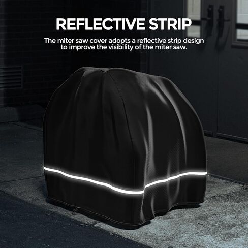 RitPin Miter Saw Cover, Fit for Most Miter Saws, Planers, Machine Tools, To Prevent Table Saw Rust, Waterproof and Dustproof, Black in Saudi Arabia