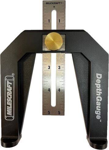 Milescraft 8601 Depth Gauge - Measure, Mark and Locate Depth of Blade or Bit on Table Saws, Router Tables, Routers and More, Woodworking in Saudi Arabia