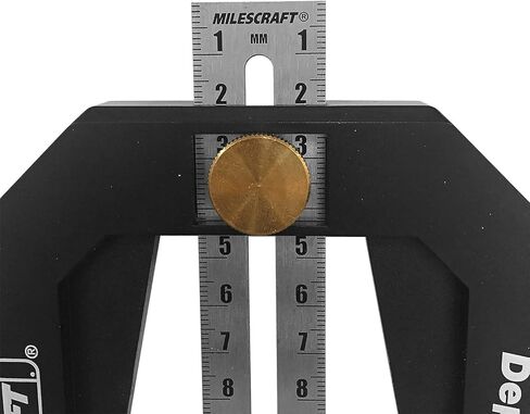 Milescraft 8601 Depth Gauge - Measure, Mark and Locate Depth of Blade or Bit on Table Saws, Router Tables, Routers and More, Woodworking in Saudi Arabia