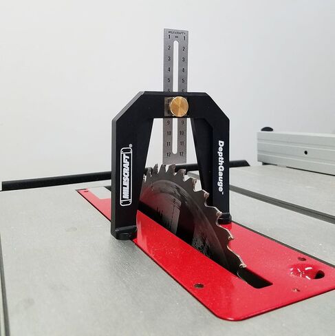 Milescraft 8601 Depth Gauge - Measure, Mark and Locate Depth of Blade or Bit on Table Saws, Router Tables, Routers and More, Woodworking in Saudi Arabia
