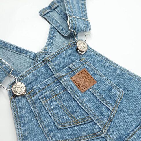 KIDSCOOL SPACE Girls Denim Overalls, Bibs Washed Stretchy Jeans Jumpsuit in Saudi Arabia