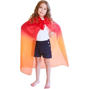 Sarah's Silks Enchanted Playsilk | 100% Silk Sensory Toys for Toddlers | Square Scarves, Montessori and Waldorf Toys for Pretend Play - Rainbow