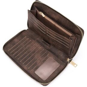 CLUCI Womens Wallet RFID Bifold Wristlet Large