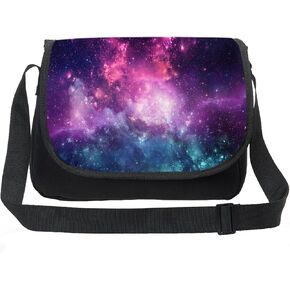 CAIWEI Canvas Printing Universe Space TrendyMax Galaxy Pattern Shoulder Bag
