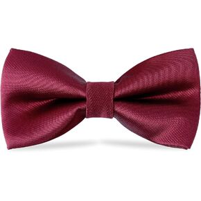 WELROG kids Boys Silk Bow Ties - Baby Pre Tied Solid Color Adjustable Bowtie length 10 x 5 cm