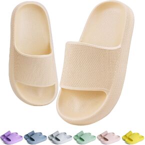 KOUECI Kids Cloud Slides Boys Girls Shower Slippers Slip on Slide Sandals Non-slip Summer Beach Pool Shoes