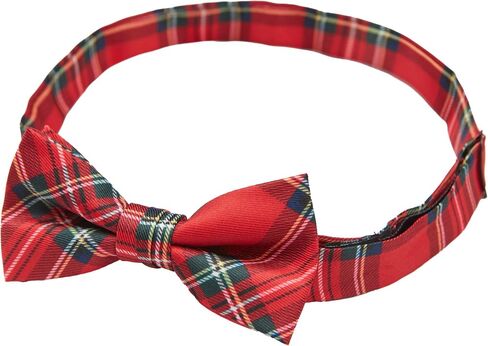 Jacob Alexander Merry Christmas Royal Stewart Red Plaid Boys' Pre-Tied Banded Bow Tie in Saudi Arabia