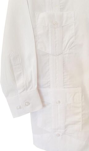 قميص رسمي من القطن من SUNINCANS Guayabera للأولاد في المناسبات اللاتينية التقليدية in Kuwait