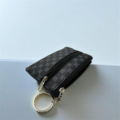 محفظة بطاقات صغيرة من الجلد الطبيعي للجنسين من فيليتا مع سلسلة مفاتيح - حامل بطاقات أنيق وعملي (أصفر) in Kuwait