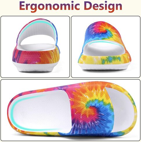 KOUECI Kids Cloud Slides Boys Girls Shower Slippers Slip on Slide Sandals Non-slip Summer Beach Pool Shoes in Kuwait