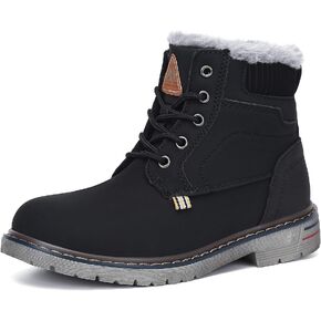 Mishansha Boy's Girl's Winter Snow Boots Waterproof Kids Hiking Boots Cold Weather Outdoor Fur Lined Warm Walking Boot Shoes in Saudi Arabia