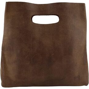 Hide & Drink, Minimalist Handbag Handmade from Full Grain Leather and Sheepskin