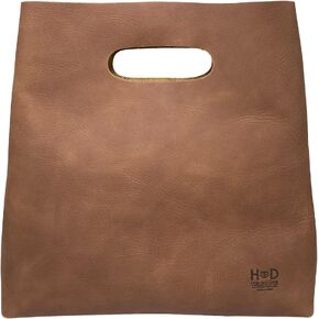 Hide & Drink, Minimalist Handbag Handmade from Full Grain Leather and Sheepskin
