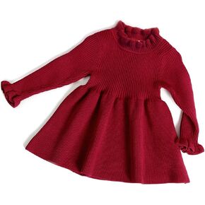 Simplee kids Baby Girls Knit Sweater Dress,Long Sleeve | Sweet and Cute,Warm for Fall and Winter,Party and Daily Casual Wear,for Baby and Little Girls in Kuwait