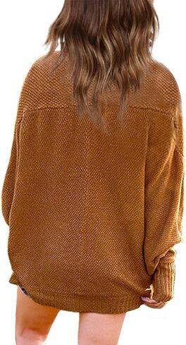 Imily Bela Girls Cardigans Kids Casual Batwing Sleeve Open Front Knitted Sweater in Kuwait