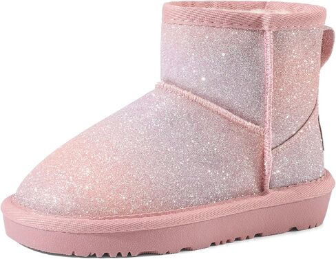 أحذية DREAM PAIRS للفتيات والأولاد أحذية الثلوج مبطنة بالفرو الصناعي للأطفال أحذية الكاحل الشتوية للأطفال الصغار/الأطفال الصغار/الأطفال الكبار in Kuwait