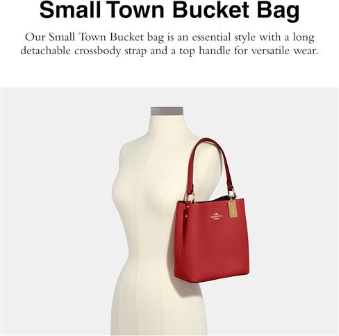 Coach Small Town Bucket, Red Oxblood in Saudi Arabia