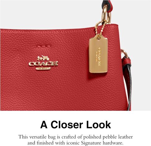 Coach Small Town Bucket, Red Oxblood in Saudi Arabia