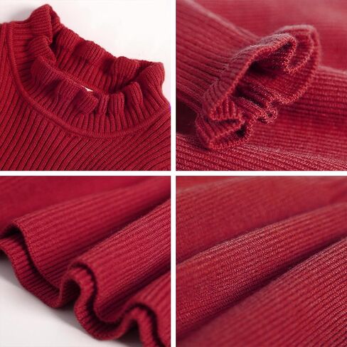 Simplee kids Baby Girls Knit Sweater Dress,Long Sleeve | Sweet and Cute,Warm for Fall and Winter,Party and Daily Casual Wear,for Baby and Little Girls in Saudi Arabia