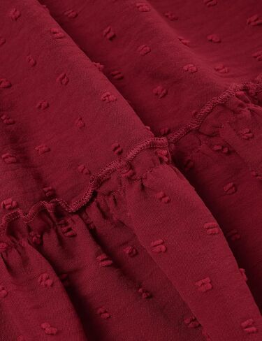 فستان Glaoly للفتيات بلون سادة وأكمام طويلة وربطة عنق سويسرية وحاشية أمامية متأرجحة للخريف للفتيات مقاس 5-12 in Kuwait