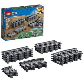 City Trains Tracks 60205 Building Toy Set for Kids, Boys, and Girls Ages 5+ (20 Pieces) in Kuwait