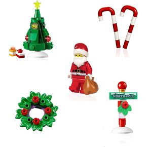 LEGO Holiday Combo Pack - Christmas Tree with Presents, Holiday Wreath, 2 Candy Canes, and Santa Claus with North Pole Stand in Saudi Arabia