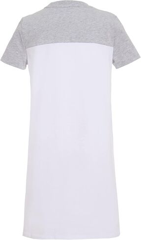 Calvin Klein Girls' Performance Dress, Pull-on Style with Crew-Neck Neckline, Logo Detailing in Kuwait