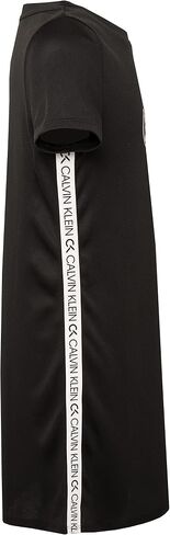 Calvin Klein Girls' Performance Dress, Pull-on Style with Crew-Neck Neckline, Logo Detailing in Kuwait