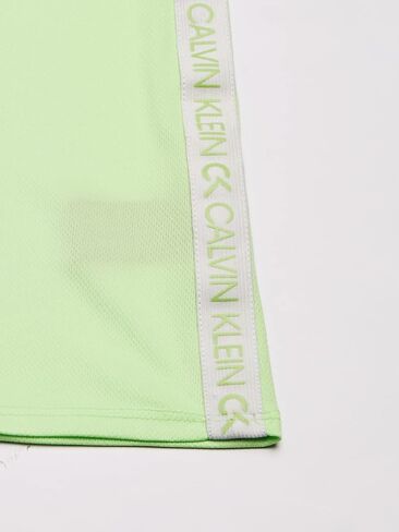 Calvin Klein Girls' Performance Dress, Pull-on Style with Crew-Neck Neckline, Logo Detailing in Kuwait