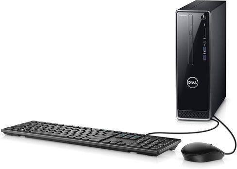 Dell Inspiron 3470 Desktop, 2 Year Onsite Service after remote diagnosis, 9th Gen Intel Core i5-9400 6-Core 4.1GHz Proc w/Intel Turbo Boost, 12GB DDR4 RAM, 1TB HDD+128GB SSD, DVD RW, Windows 10 Pro in Saudi Arabia