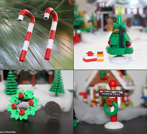 LEGO Holiday Combo Pack - Christmas Tree with Presents, Holiday Wreath, 2 Candy Canes, and Santa Claus with North Pole Stand in Saudi Arabia