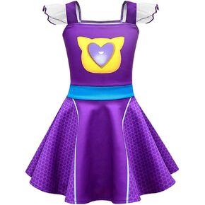 Cute Flutter Sleeve Dress Daily School Outfits for 3-8 Years in Saudi Arabia
