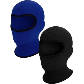 2 Pieces Kids Balaclava Ski Mask Windproof Neck Warmers Ear Muffs Hats Winter Fleece Gaiters for Boy Girls