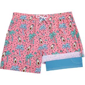 BRISIRA Boys Swim Trunks Compression Boxer Brief Liner Anti Chafe Bathing Suit Swimsuit Board Shorts Fit Toddler Kids Youth in Saudi Arabia