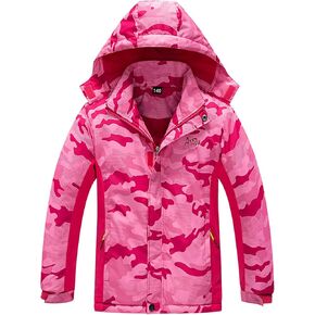 NERBEY Sport Specific Clothing Hooded Girls Windproof Jacket Hiking Outdoor Recreation Coats Zip Up Kids Trench Outerwear
