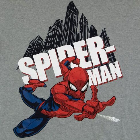 تي شيرت Marvel Spider-Man and Avengers طويل الأكمام مكون من قطعتين للأولاد، سبايدرمان وأفينجرز للأولاد بأكمام طويلة in Kuwait