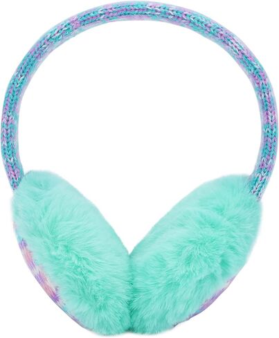 Ztl Kids Knit Earmuffs Soft Plush Ear Warmers Winter Outdoor Ear Muffs for Boys Girls in Kuwait