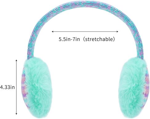 Ztl Kids Knit Earmuffs Soft Plush Ear Warmers Winter Outdoor Ear Muffs for Boys Girls in Kuwait
