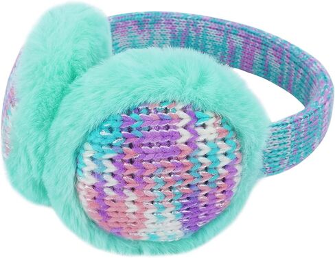 Ztl Kids Knit Earmuffs Soft Plush Ear Warmers Winter Outdoor Ear Muffs for Boys Girls in Kuwait