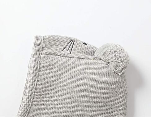 LLmoway Baby Toddler Kids Winter Hats Warm Windproof Knit Scarf Hood Fleece Hat in Kuwait