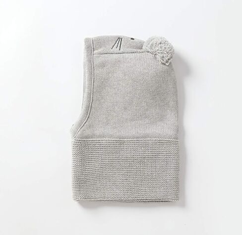 LLmoway Baby Toddler Kids Winter Hats Warm Windproof Knit Scarf Hood Fleece Hat in Kuwait