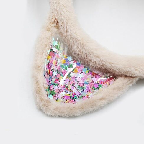 sazujinwu أغطية أذن شتوية للأطفال على شكل قطة لطيفة للفتيات، ناعمة ودافئة، قابلة للطي، تناسب معظم الأطفال (مقاس واحد) in Kuwait