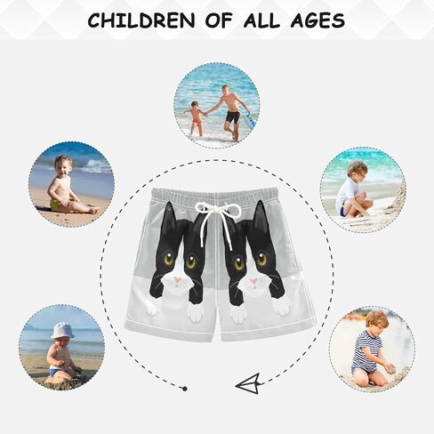 Boccsty الأولاد السباحة مجلس السراويل الأولاد السباحة جذوع طفل الشاطئ مجلس السراويل الاطفال ملابس السباحة 2T-XL in Kuwait
