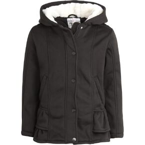 URBAN REPUBLIC Girls’ Jacket - Lightweight Fleece Coat with Sherpa Lined Hood (4-16)