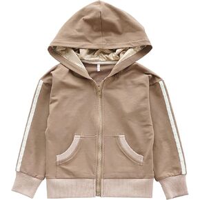 NOONOOJOOJOO Kids Baby Girls Tracksuit Velour Hooded Jogger Pants Set Sweatsuit 2-10Years gift in Saudi Arabia