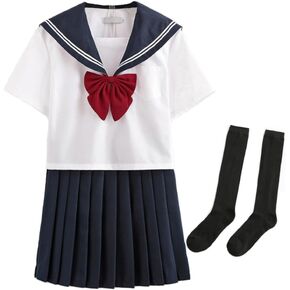 OrFilam School Girl Outfit Kawaii Cute Maid Outfit Girl JK Uniform Suit, Sailor's Suit. Japanese Student Suit.…